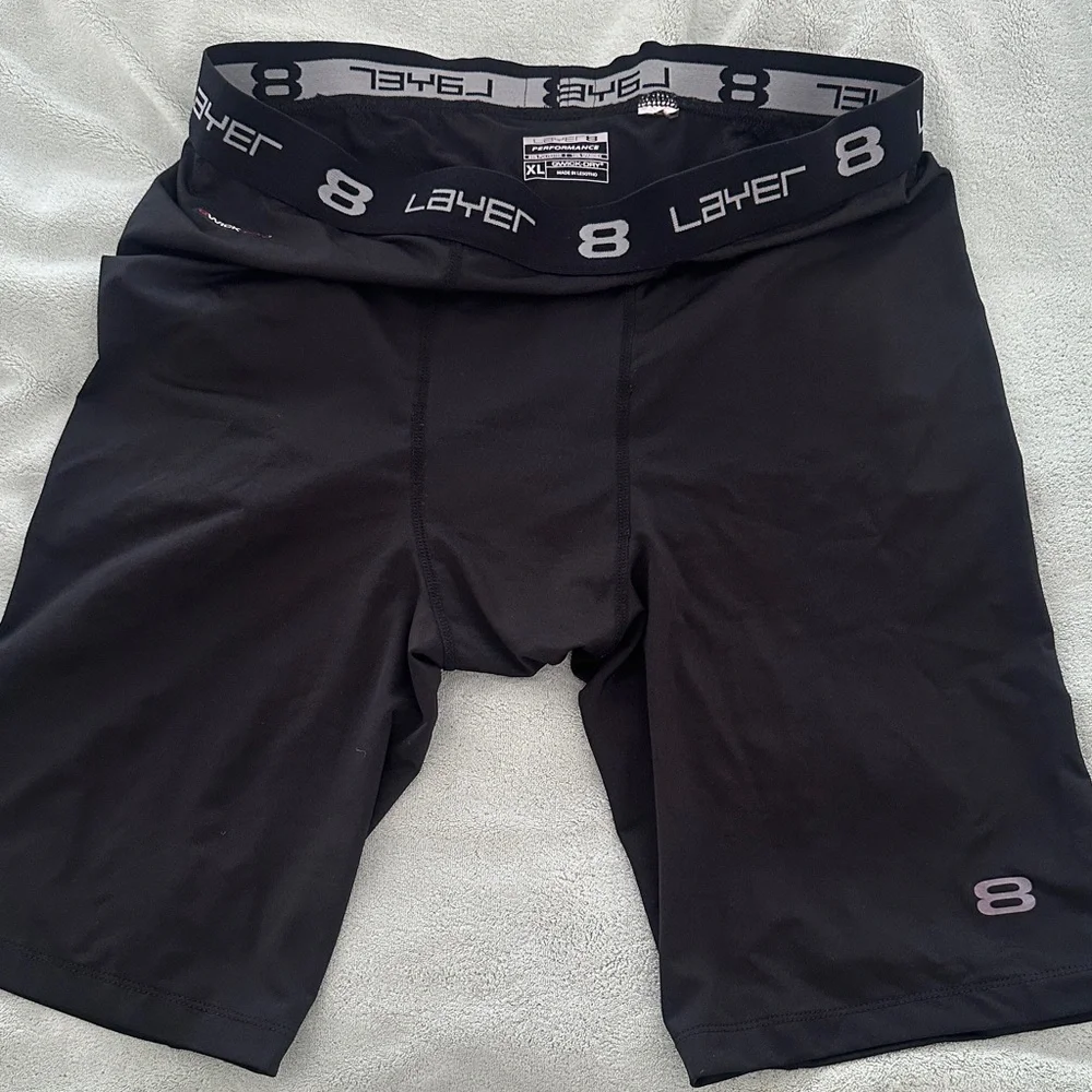 Layer 8 Men's Dark Boxer Briefs with Logo Band Size XL